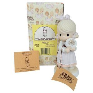 1990 Precious Moments I’m A Precious Moments Fan Figurine Special Limited ED